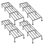 Gold Piece Metal Plant Stand Set Elevated Tiered Display Rack For Indoor Plants