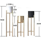 Gold Modern Metal Plant Stand With Planter Pot