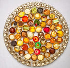 Assorted Miniature Desserts And Sweets Collection In Decorative Tray