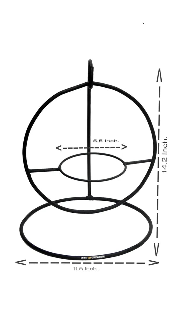 Gold Modern Spherical Hanging Plant Holder Stand Withfinish