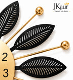 Metal Wall Clock Black | Large 60 CM | Luxury Home Decor Clock for Living Room