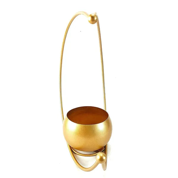 Gold And Black Modern Decorative & Wall Clock With Ornamental Design