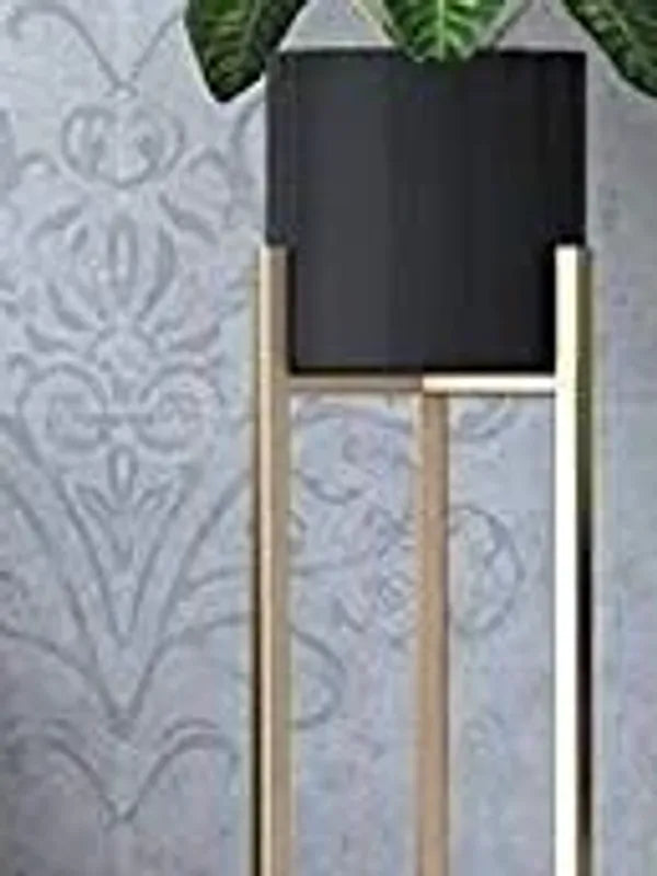 Gold Modern Metal Plant Stand With Planter Pot